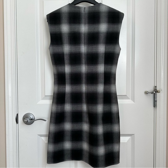 SPORTMAX MaxMara Checked Sleeveless Crewneck Mini Dress. Sz: M US4/6 165/88A NWT - Picture 14 of 16